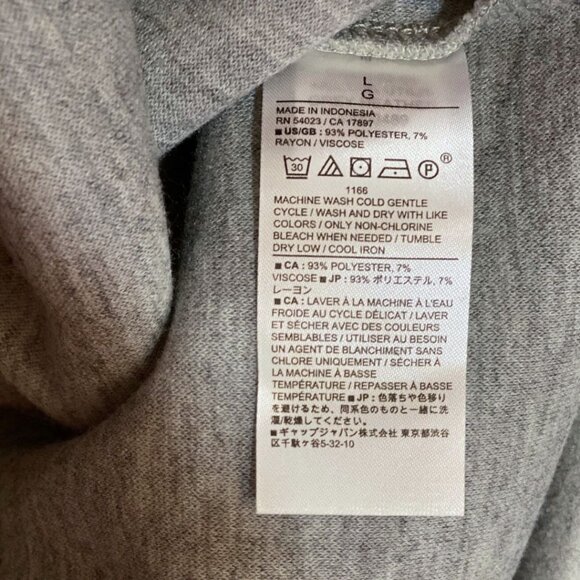 Banana Republic Factory Boxy Melton Utility Jacket – Grey Heather – SZ L (NWOT) - Picture 6 of 7